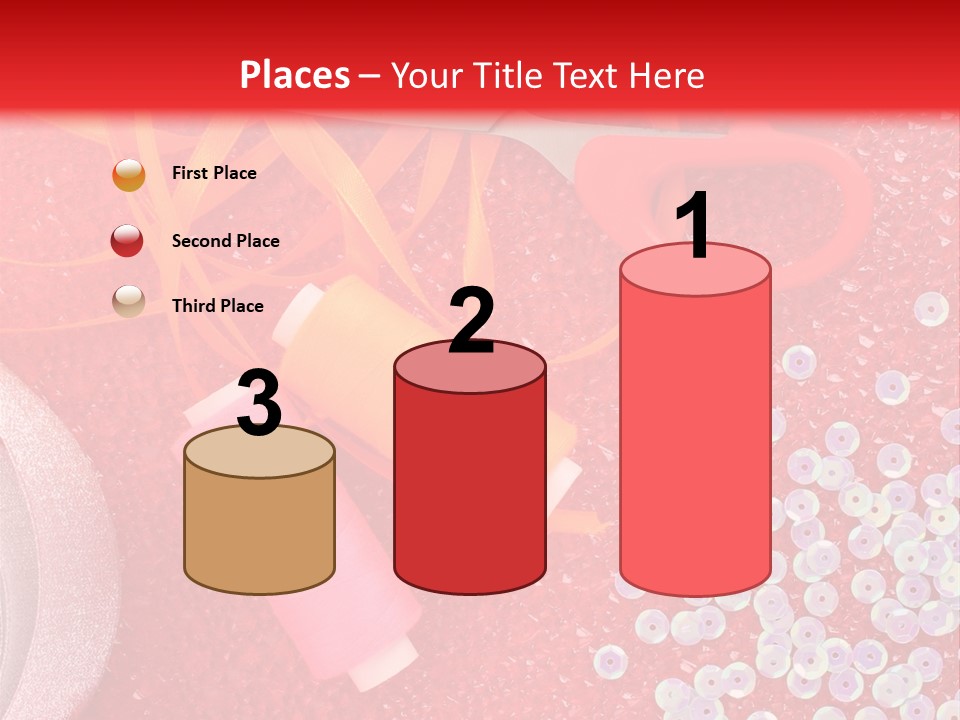 White Tailor Fabric PowerPoint Template