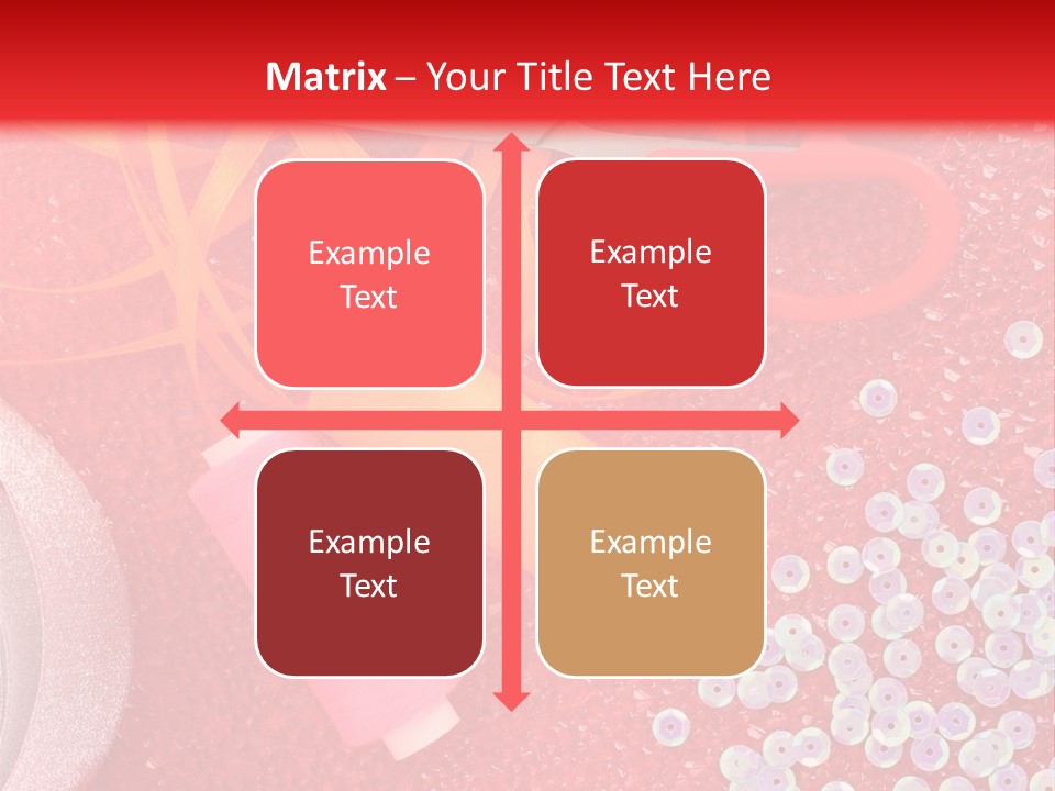 White Tailor Fabric PowerPoint Template