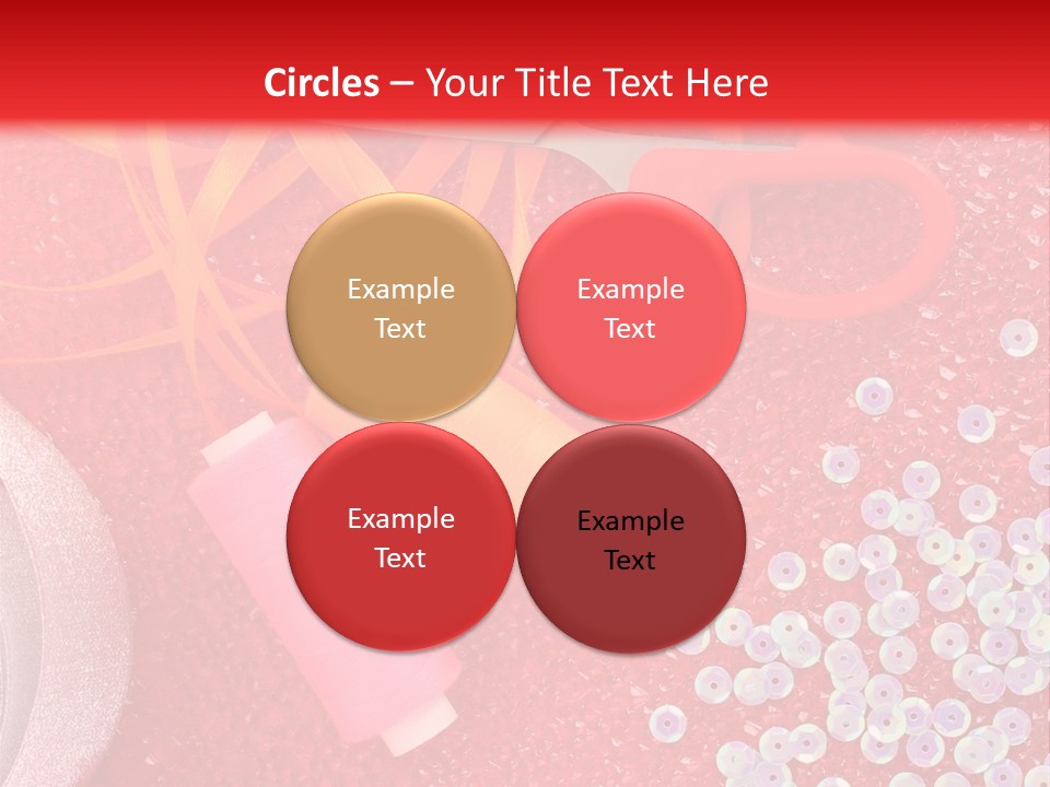 White Tailor Fabric PowerPoint Template