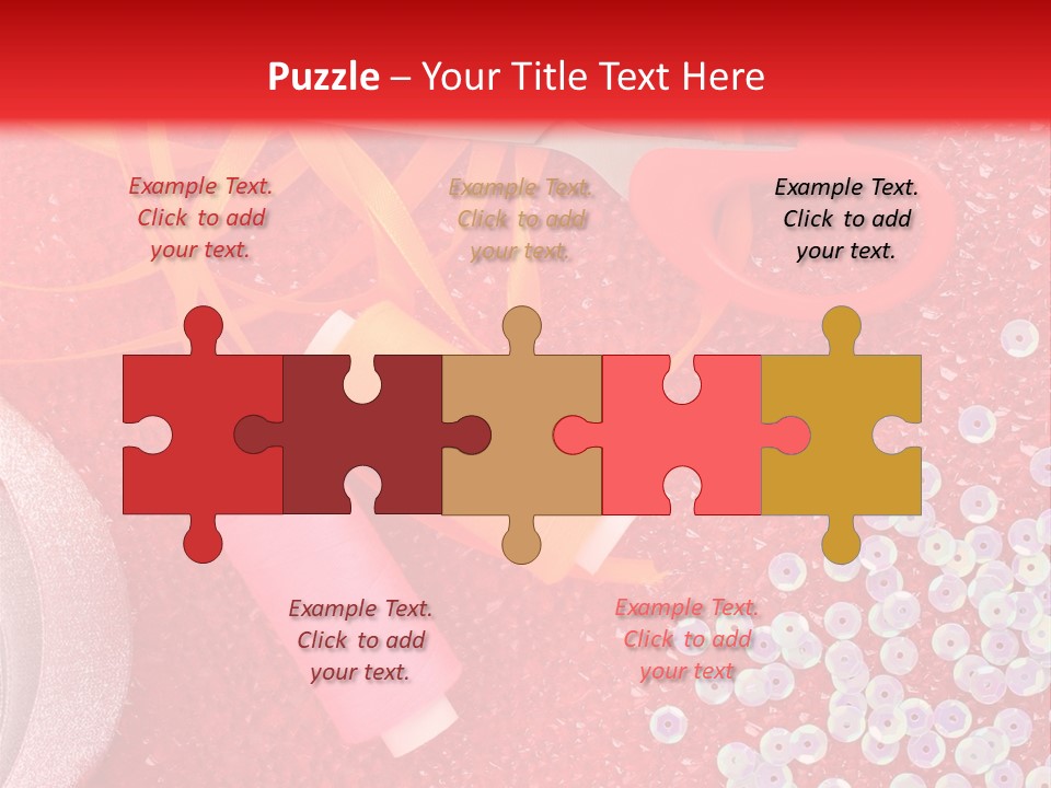 White Tailor Fabric PowerPoint Template