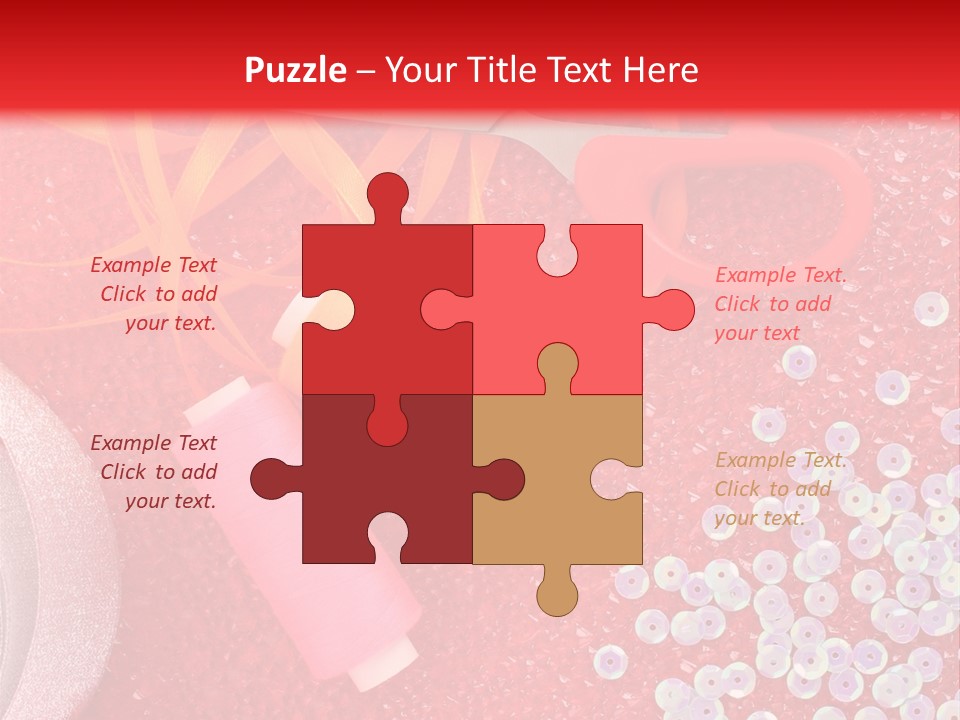 White Tailor Fabric PowerPoint Template