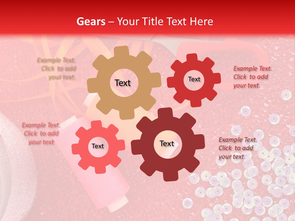 White Tailor Fabric PowerPoint Template