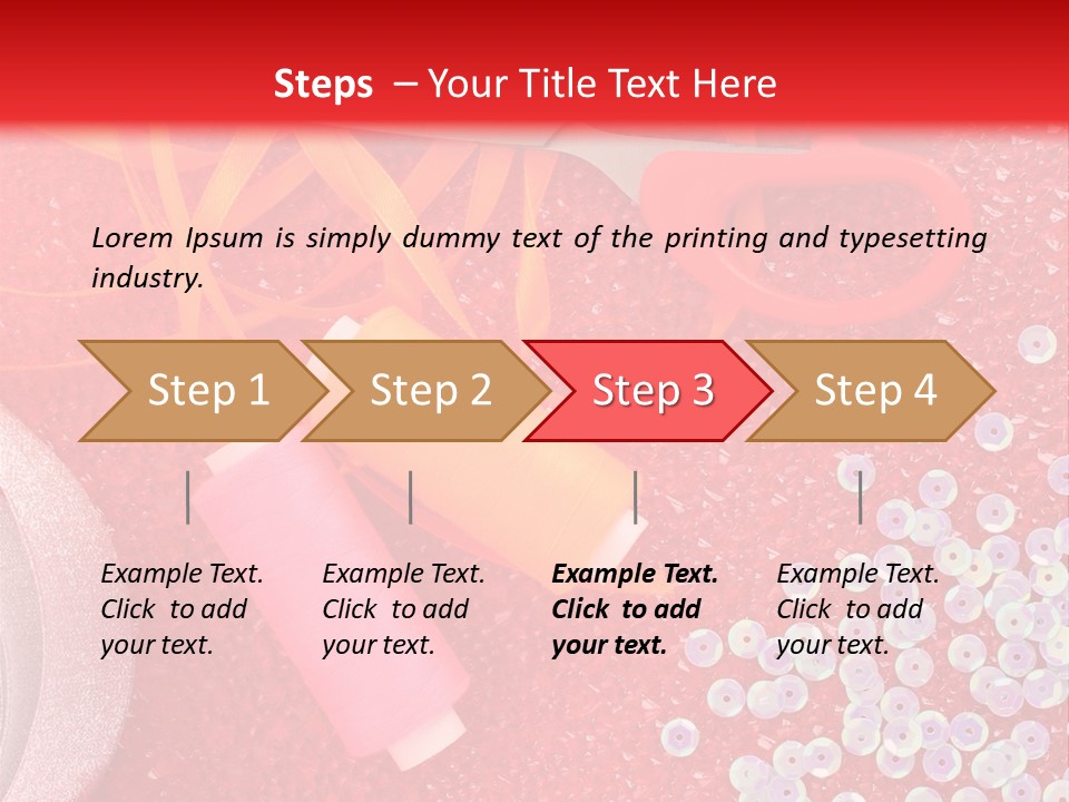 White Tailor Fabric PowerPoint Template