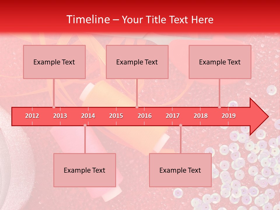 White Tailor Fabric PowerPoint Template