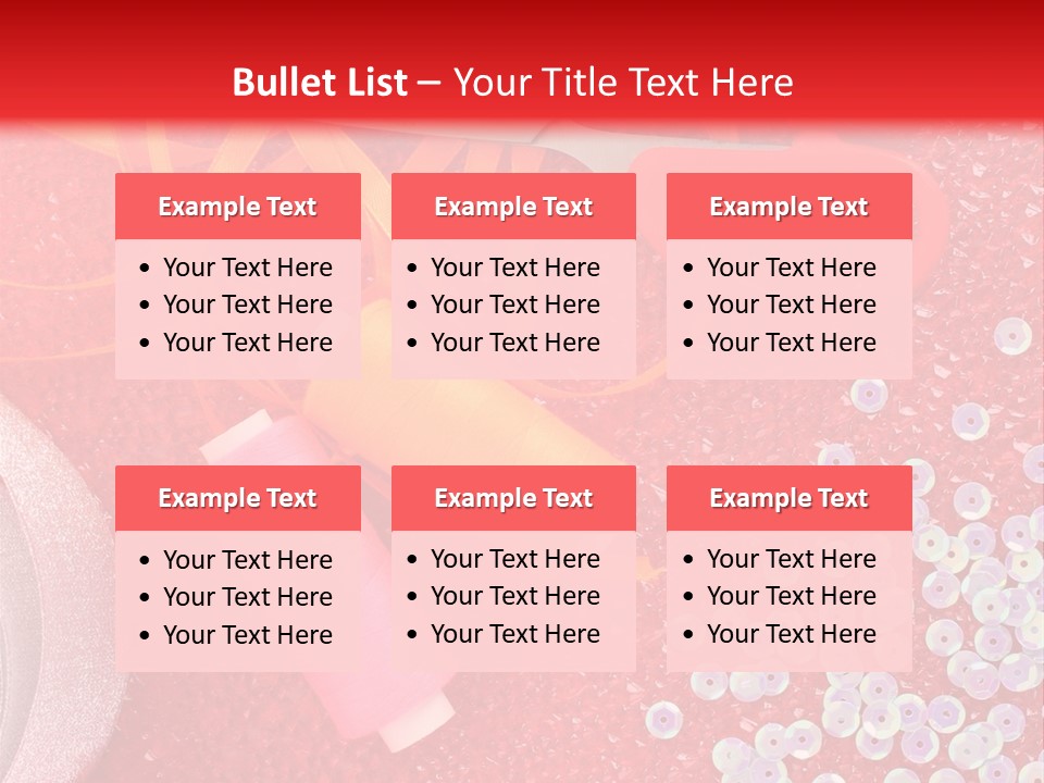 White Tailor Fabric PowerPoint Template