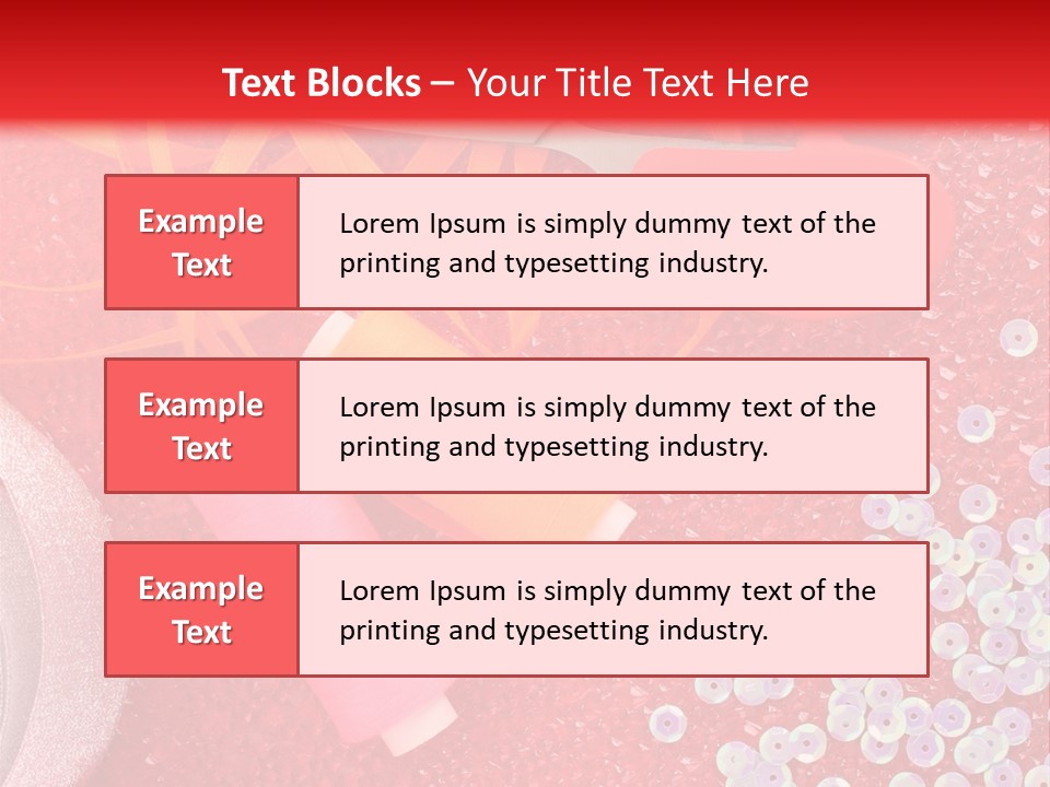 White Tailor Fabric PowerPoint Template