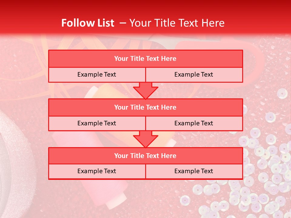 White Tailor Fabric PowerPoint Template