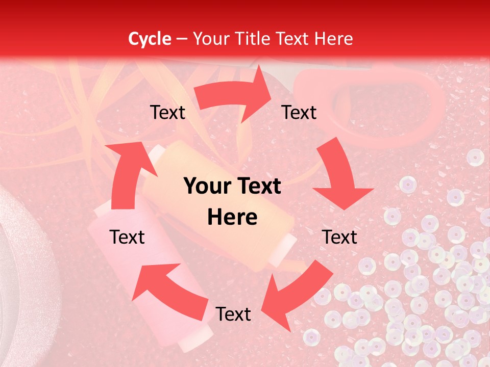 White Tailor Fabric PowerPoint Template