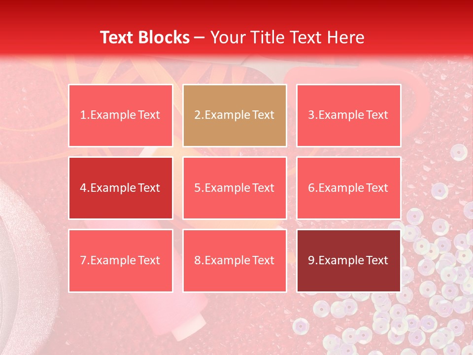 White Tailor Fabric PowerPoint Template