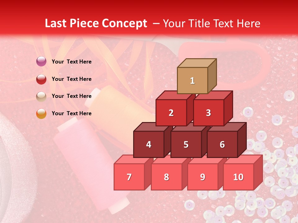 White Tailor Fabric PowerPoint Template