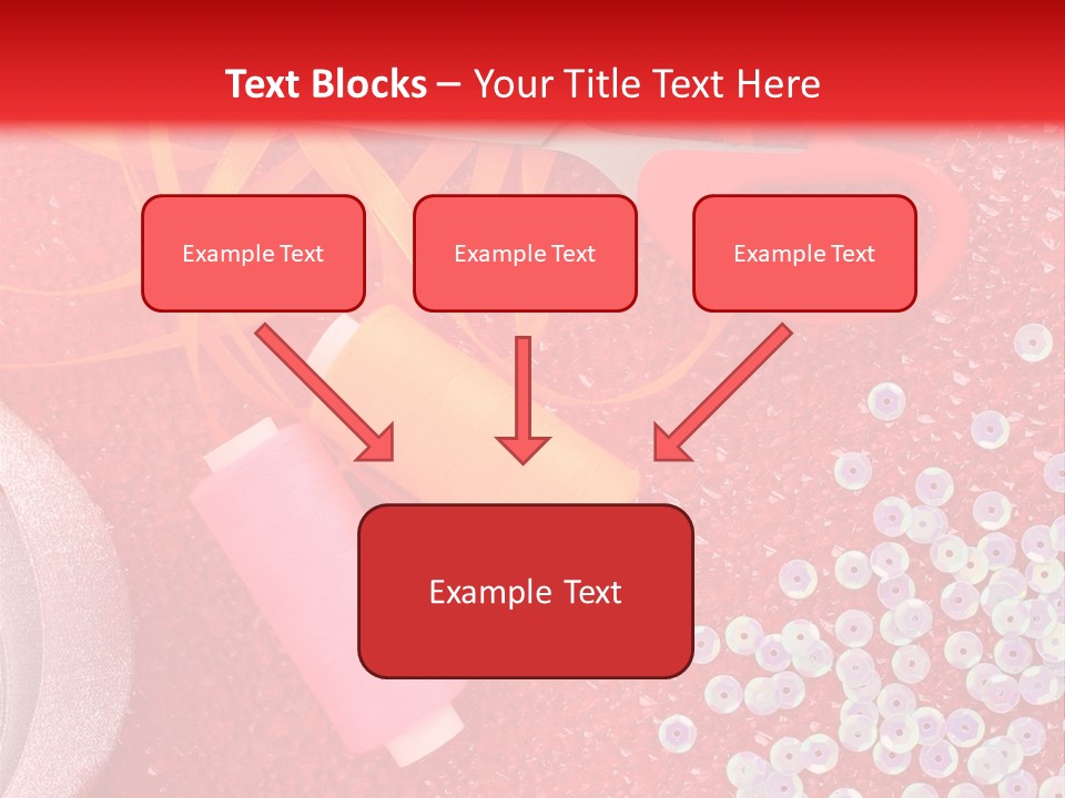 White Tailor Fabric PowerPoint Template