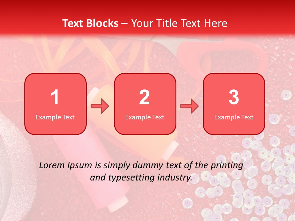White Tailor Fabric PowerPoint Template