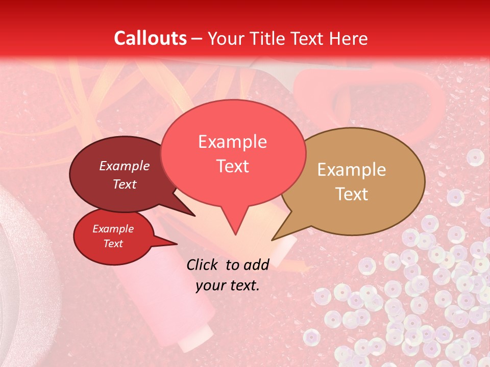 White Tailor Fabric PowerPoint Template