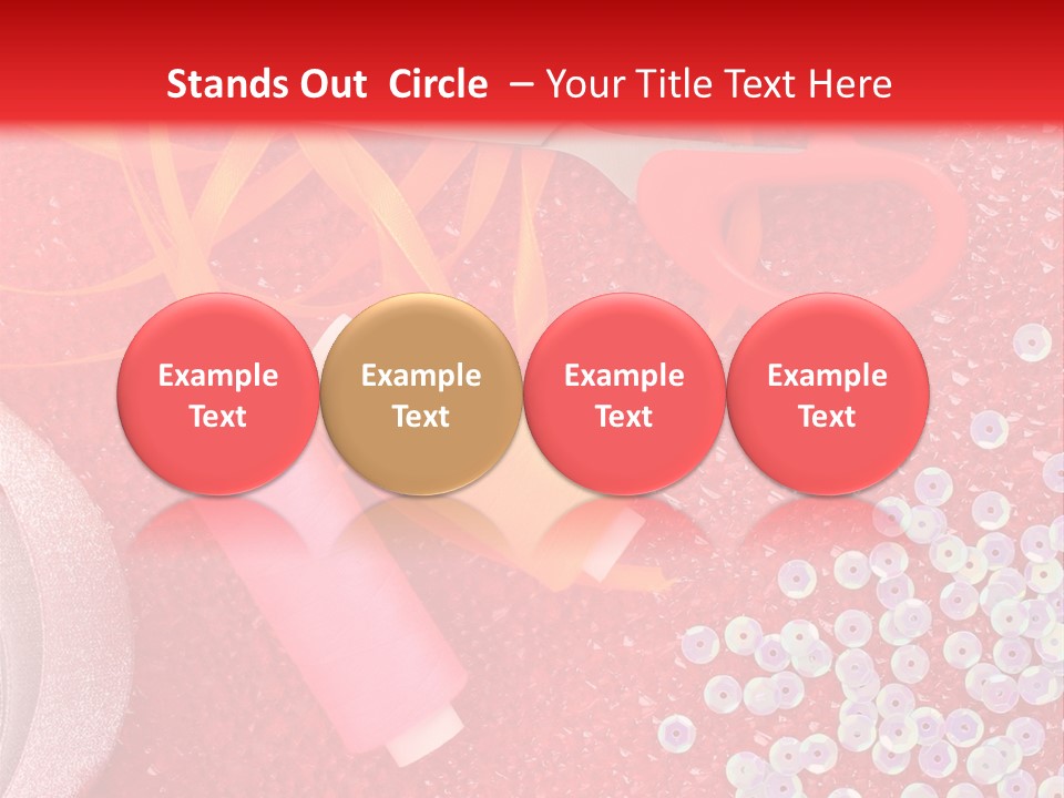 White Tailor Fabric PowerPoint Template