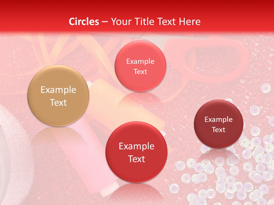 White Tailor Fabric PowerPoint Template