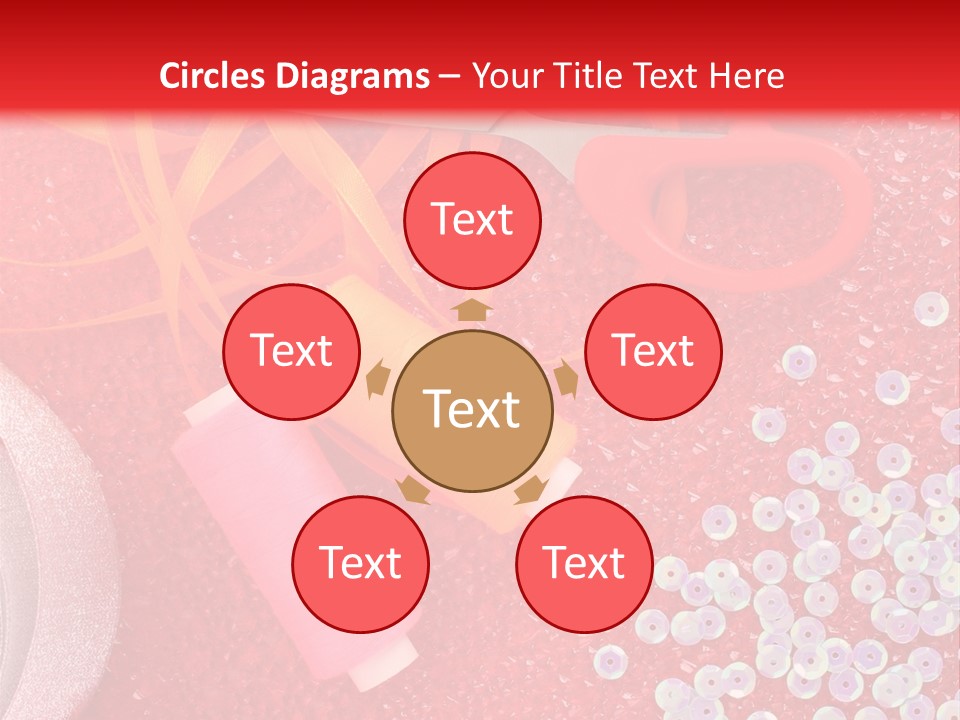 White Tailor Fabric PowerPoint Template