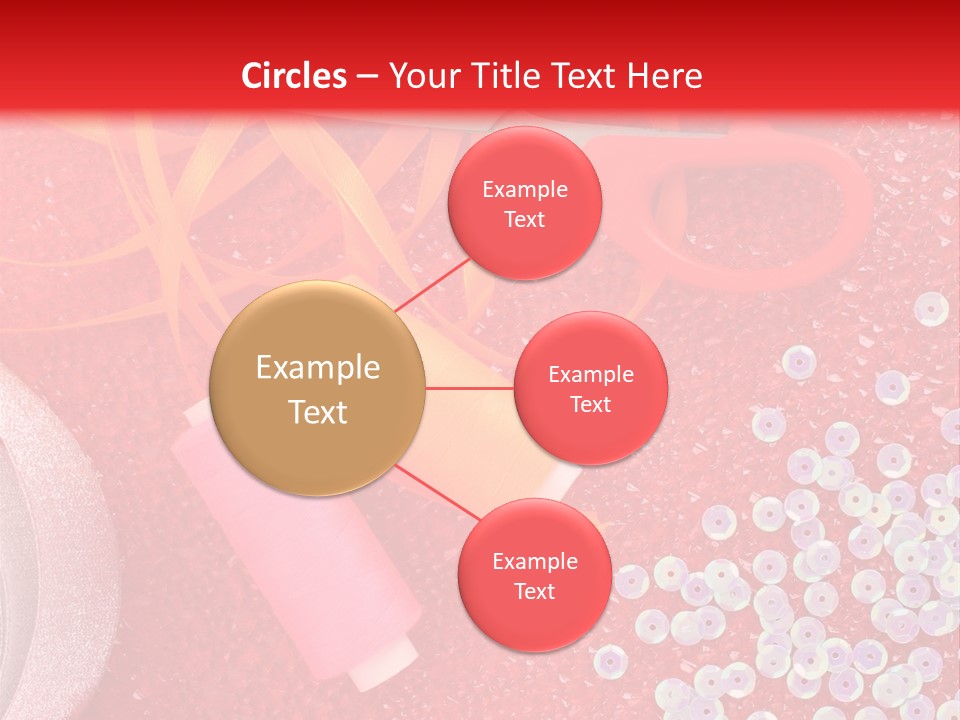 White Tailor Fabric PowerPoint Template