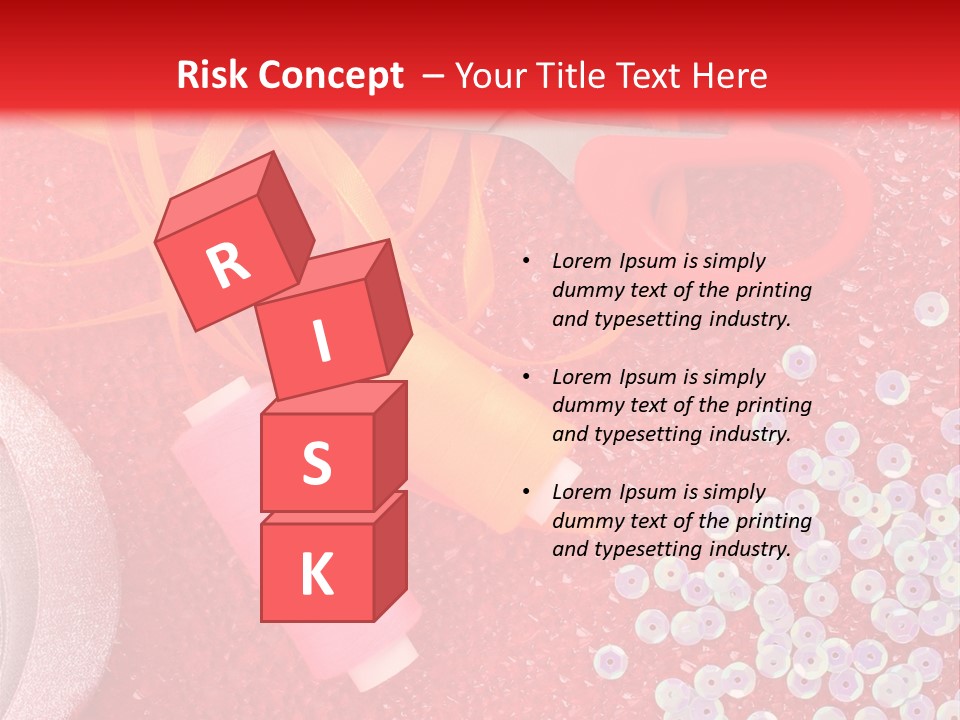 White Tailor Fabric PowerPoint Template