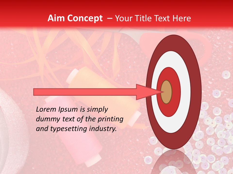 White Tailor Fabric PowerPoint Template