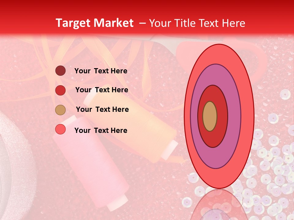 White Tailor Fabric PowerPoint Template