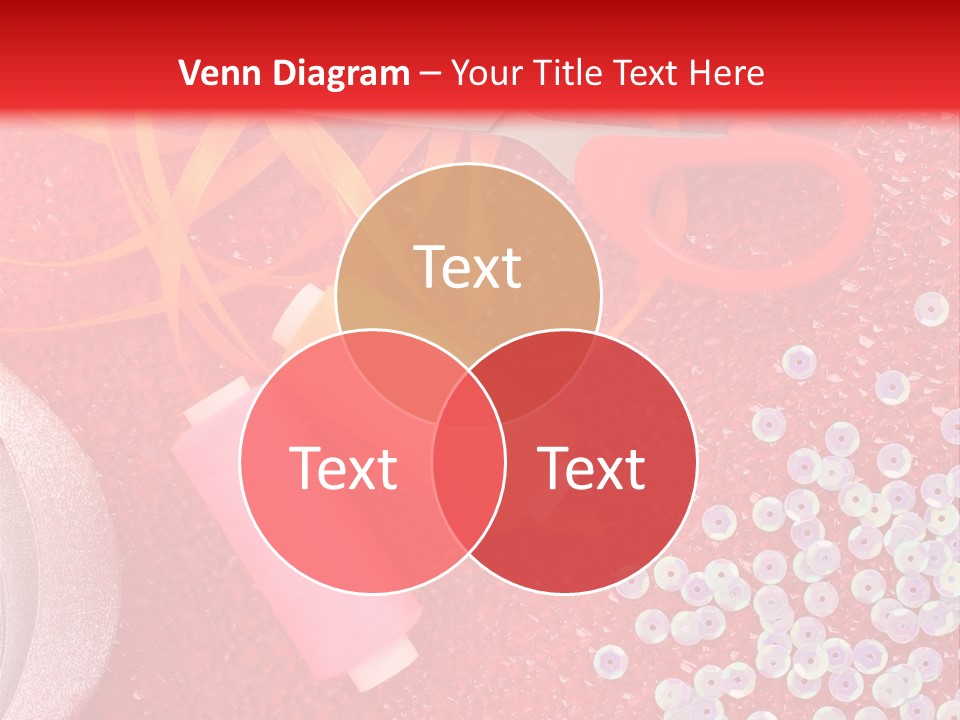 White Tailor Fabric PowerPoint Template