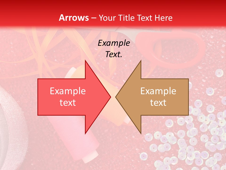 White Tailor Fabric PowerPoint Template