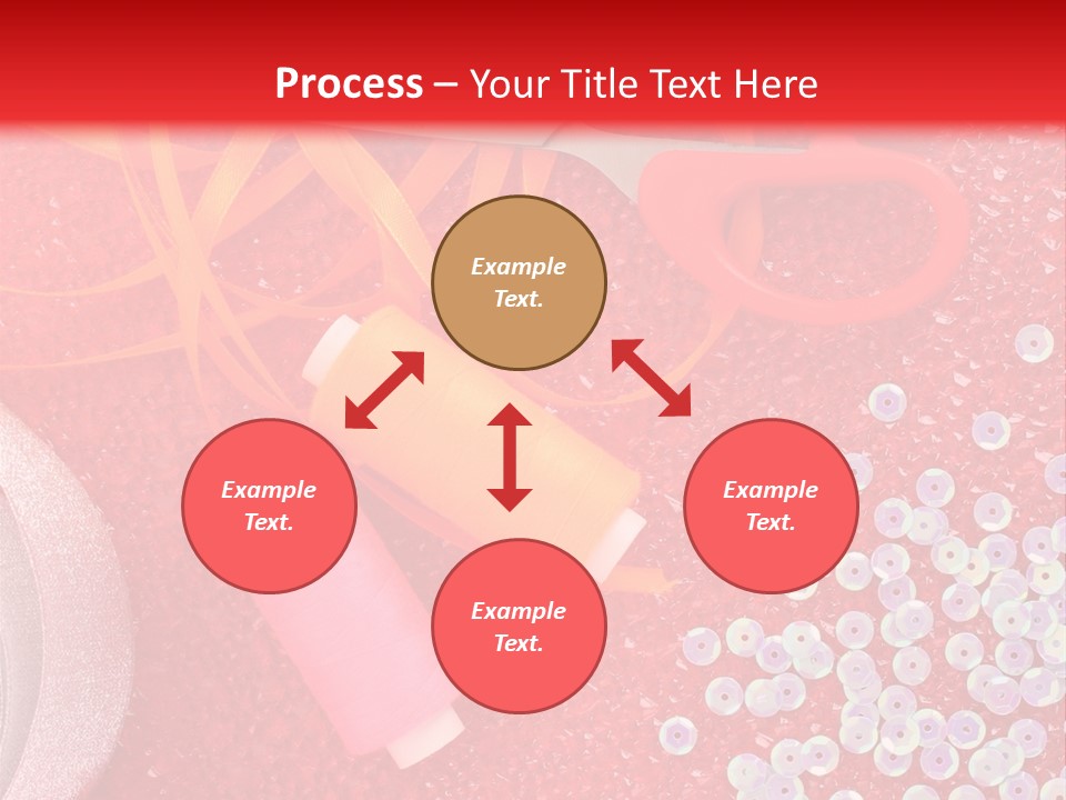 White Tailor Fabric PowerPoint Template
