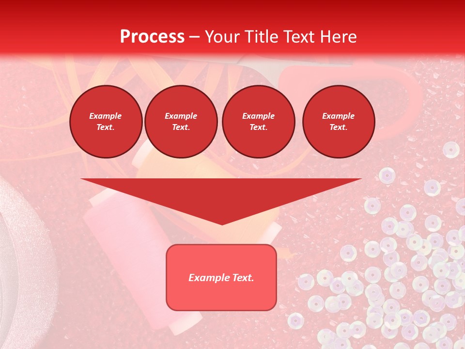 White Tailor Fabric PowerPoint Template