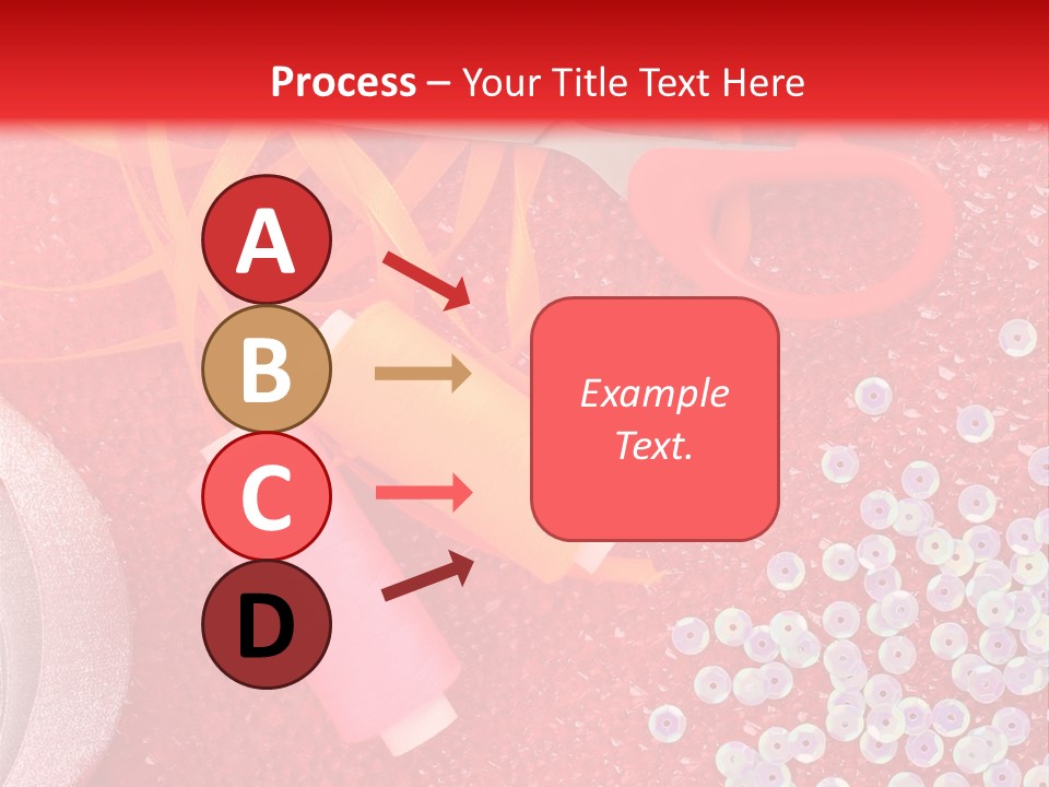 White Tailor Fabric PowerPoint Template