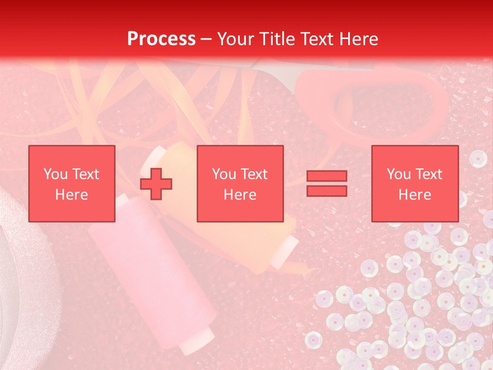 White Tailor Fabric PowerPoint Template
