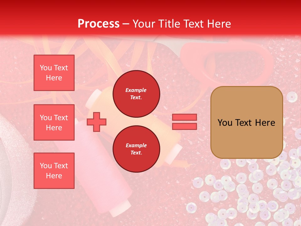 White Tailor Fabric PowerPoint Template