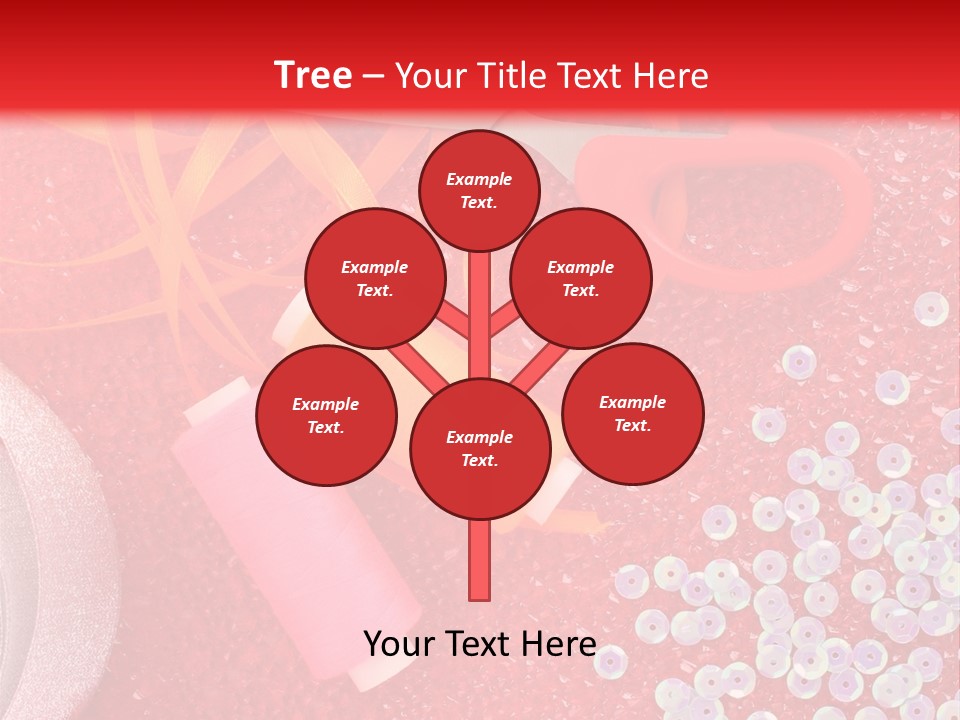 White Tailor Fabric PowerPoint Template