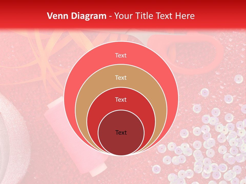 White Tailor Fabric PowerPoint Template