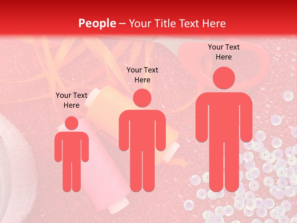 White Tailor Fabric PowerPoint Template