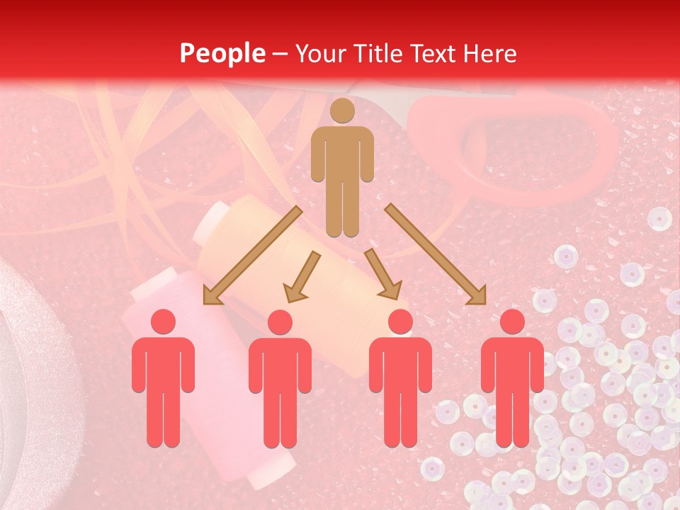 White Tailor Fabric PowerPoint Template