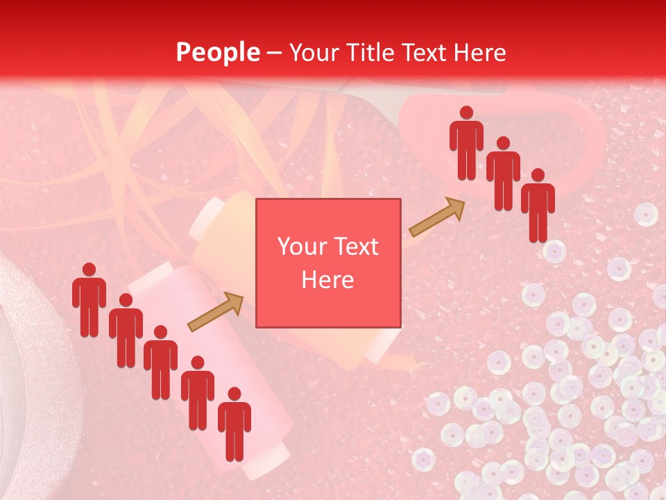White Tailor Fabric PowerPoint Template