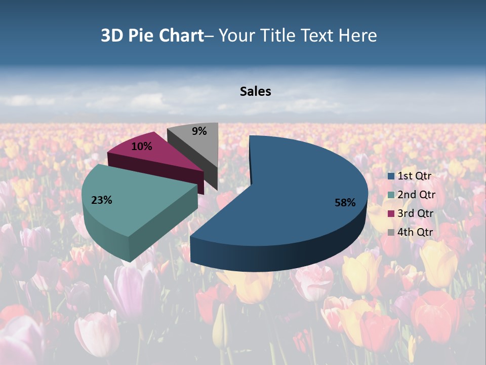 Field Of Tulips PowerPoint Template