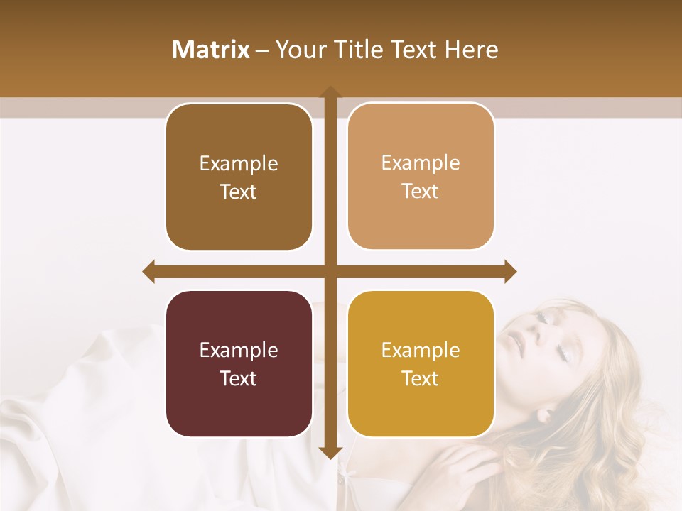 Sensuality Serenity Portrait PowerPoint Template