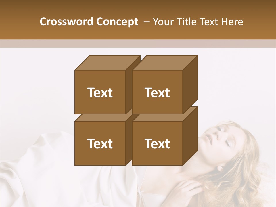 Sensuality Serenity Portrait PowerPoint Template