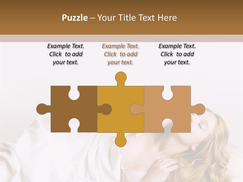 Sensuality Serenity Portrait PowerPoint Template