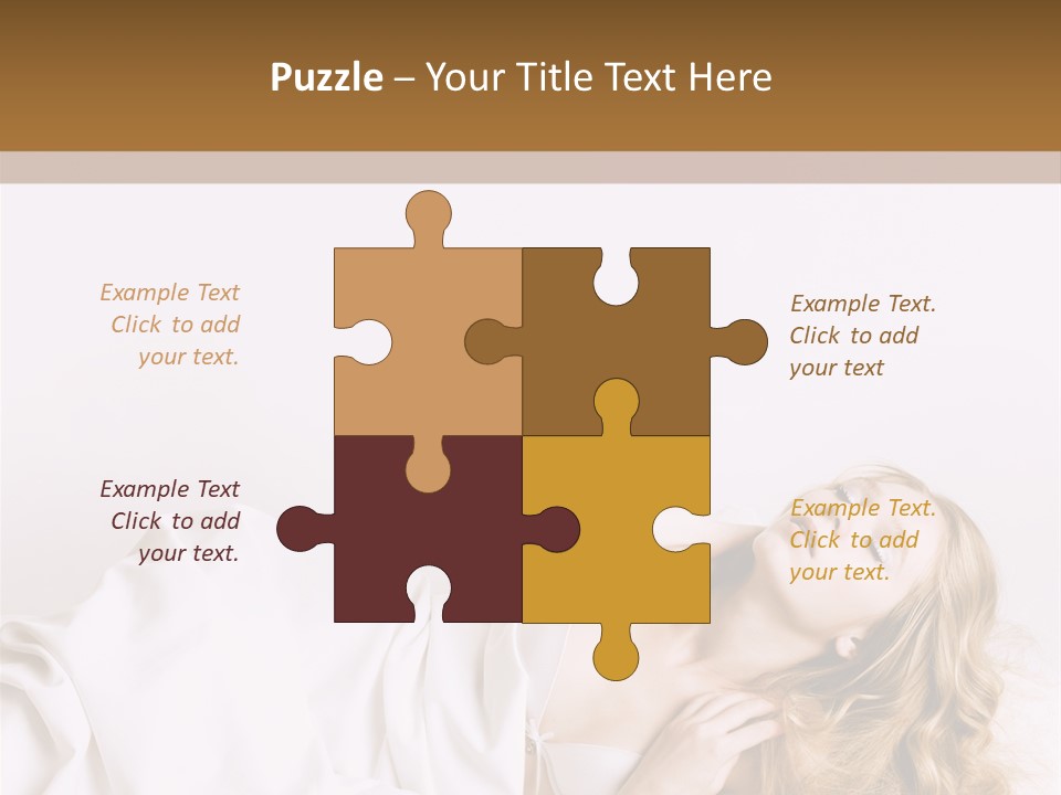 Sensuality Serenity Portrait PowerPoint Template