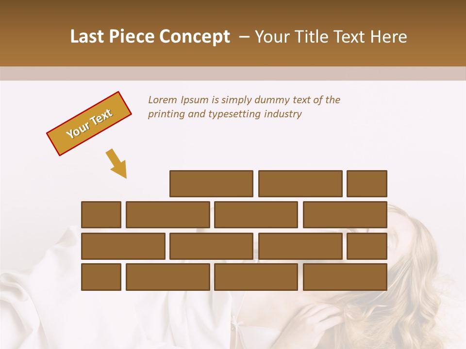 Sensuality Serenity Portrait PowerPoint Template