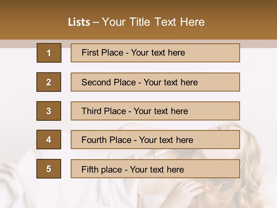 Sensuality Serenity Portrait PowerPoint Template