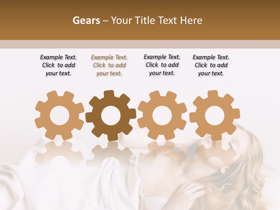 Sensuality Serenity Portrait PowerPoint Template