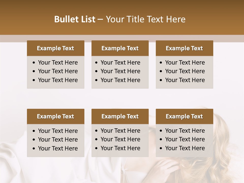 Sensuality Serenity Portrait PowerPoint Template