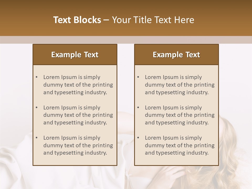 Sensuality Serenity Portrait PowerPoint Template