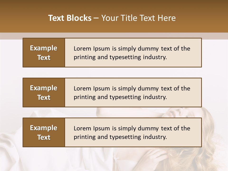 Sensuality Serenity Portrait PowerPoint Template