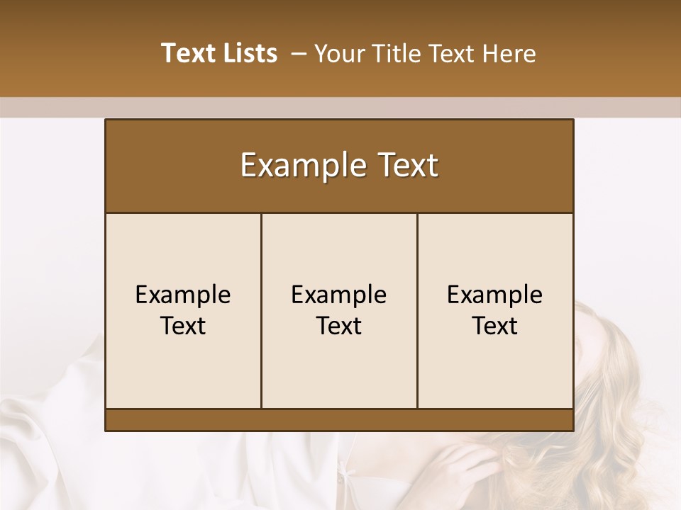Sensuality Serenity Portrait PowerPoint Template