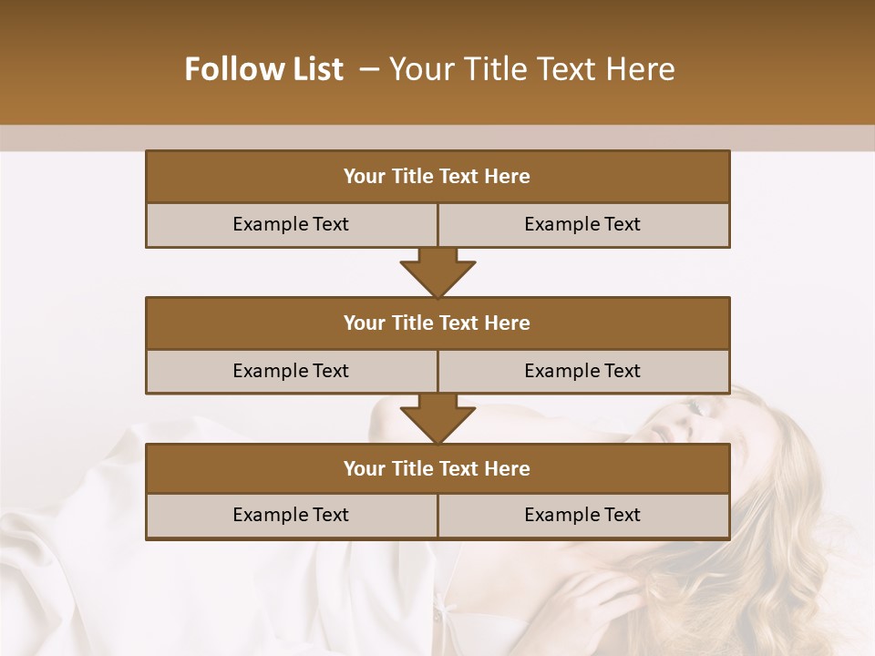 Sensuality Serenity Portrait PowerPoint Template