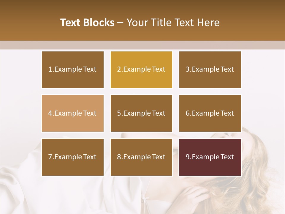 Sensuality Serenity Portrait PowerPoint Template